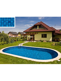 Морозоустойчивый бассейн 5,25 х 3,2 м Ibiza (Ибица) овальный глубина 1,2 м мозаика (Чехия)