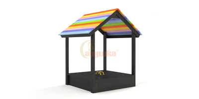 Деревянная песочница BLACK EDITION