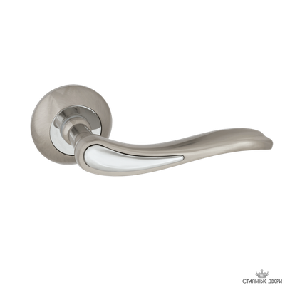 Ручка на круглом основании VETTORE R07.064 SN/CP (Сатин/Хром)