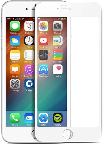Защитное стекло Perfeo 2.5D для iPhone 6/6S (белая рамка)