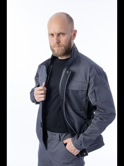 Куртка BRODEKS KS 201 цв. серый/чёрный