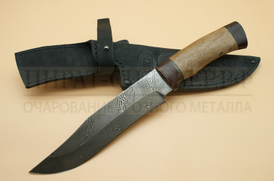 Нож "Н7"  черный дамаск  ЗЗОСС  Златоуст