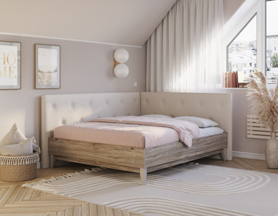 Спальный гарнитур «Скандика» Смоки/Кашемир (BTS)