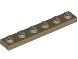 Plate 1 x 6, Dark Tan (3666 / 6015424)