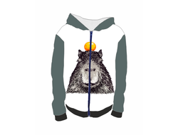 Толстовка 3D с полной запечаткой Капибара, Kapibara-san №25