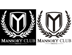Наклейка Mansory club квадр.