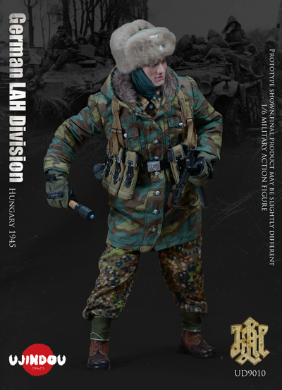 ПОВРЕЖДЕНА УПАКОВКА - Немецкий солдат в Венгрии, 1945 г - КОЛЛЕКЦИОННАЯ ФИГУРКА 1/6 WWII German LAH Division Hungary 1945 (UD9010) - UJINDOU