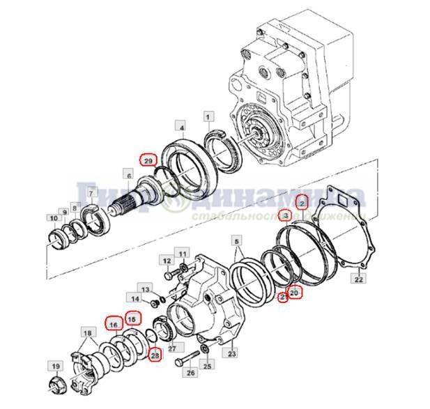 уплотнения для трансмиссий лесозаготовительных машин Timberjack/John Deere.