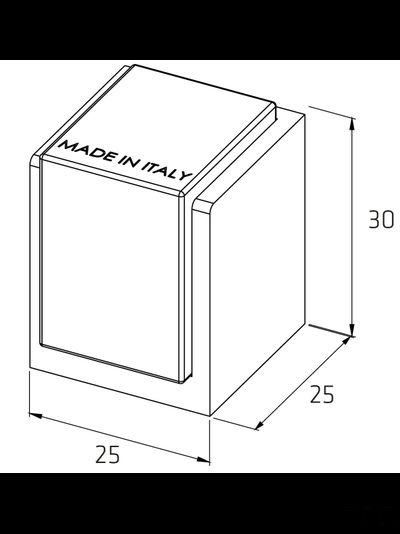 Упор дверной напольный Fratelli Cattini F5 CR полированый хром