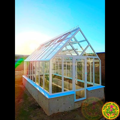 Базовая комплектация теплицы из стекла и алюминия ЧЕСТЕРФИЛД ЭТАЛОН размером 6000 х 3000 мм