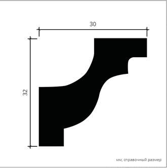 Карниз 6.50.130 - 32*30*2000мм