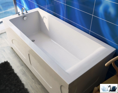 Ванна Эстет Дельта 180 x 80 см, прямоугольная каменная