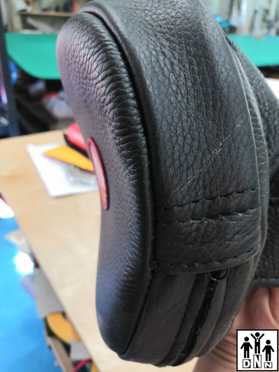 Лапы боксерские вогнутые натуральная кожа с закрытыми пальцами