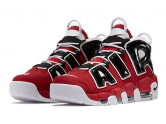 Nike Air More Uptempo 96 Красные с черным