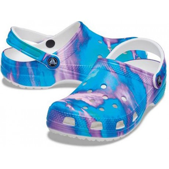 CROCS CLASSIC OUT OF THIS WORLD II CLOG ГОЛУБЫЕ С ФИОЛЕТОВЫМ