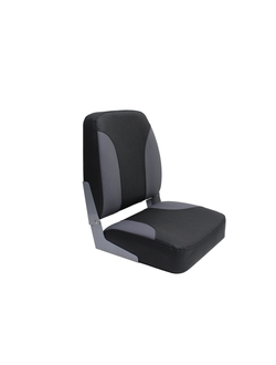 Кресло мягкое черно-серое