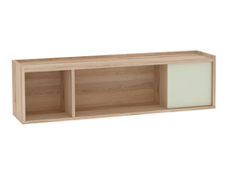 Гостиная ФЛЕКС - ФЛЕКС 10 Полка навесная Дуб Комано-Шалфей