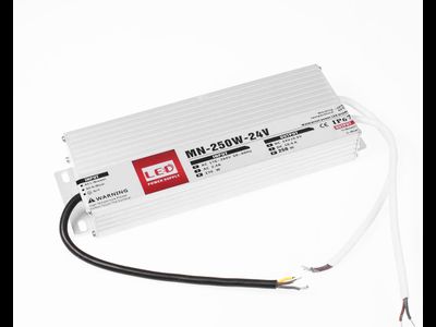 Герметичный блок питания 250W 24V IP67 Extra Slim (24V/10.4A/250W) (4LED/IP67 металл/1 год)