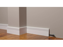 Напольный плинтус Decor-Dizayn DD717, для покраски, влагостойкий, ударопрочный, 2 метра