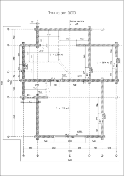 Гостевой одноэтажный дом-баня из клееного бруса КБ-02, 52м2