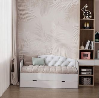 Кровать-диван Oleander 190 на 80 (Пепельно-белый)