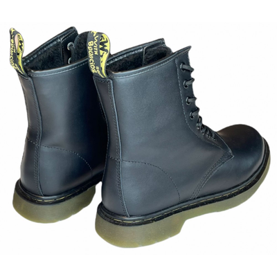 DR. MARTENS 1460 SMOOTH С ЧЕРНЫМ МЕХОМ