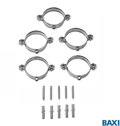 Кронштейны для крепления труб к стене (5 шт.) для труб диам. 80 мм. (KHG71403731)