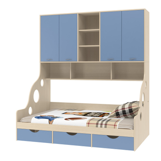 Кровать Дельта-21.01 с антресолью  (цвета в ассортименте) 1,2м