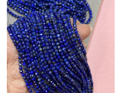 Лазурит грань 3,3мм нить 38см