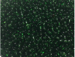 Бисер Китайский №8-7в зеленый прозрачный, 50 грамм