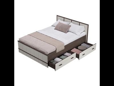 Сакура Кровать 1,6*2,0 (1750*862*2037мм), венге/лоредо+настил