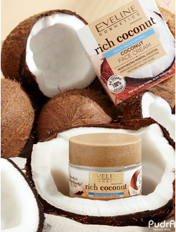 EVELINE RICH COCONUT крем для лица для всех типов кожи интенсивно увлажняющий кокосовый RICH COCONUT 50 мл