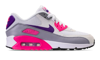 Nike Air Max 90 Розовые с белым, сетка