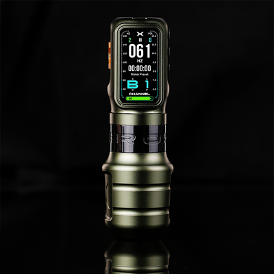 Беспроводная тату машинка OZER X-Channel Stroke 3.5 - 5.0mm Green