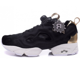 Женские кроссовки REEBOK CLASSIC INSTA PUMP Черно-золотые