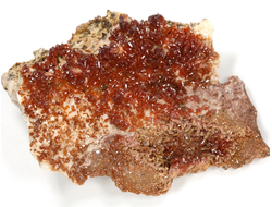 Ванадинит, кристаллы на породе, Марокко (63*45*21 мм, 58 г) №35880