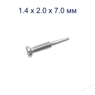 Винт М1.4*2.0*7.0 мм для флекса серебро (100шт)
