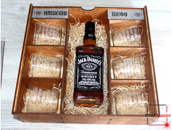 Подарочный набор бокалы под виски и Jack Daniel’s