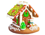 Пряничный домик "Со снеговиком" (М)