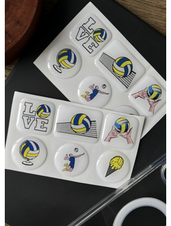 Набор волейбольных  3d стикеров