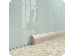 Акриловый плинтус бордюр на столешницу BNV ПШ24 бежевый 1