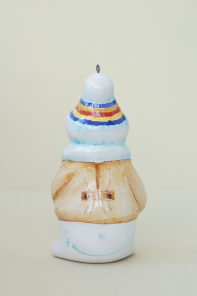 Снеговик со снегирем