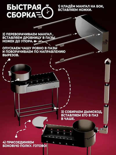 Мангал с Дымоходом