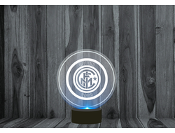 Светильник 3D, ночник Интер, FC Inter №2