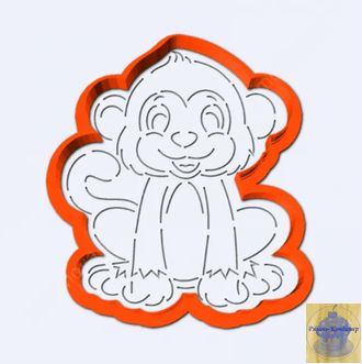 ТРАФАРЕТ+ФОРМА «Веселая обезьянка»