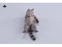 Котик на софе (серый) - Коллекционная фигурка 1/6 Lazybones Cat (JXK293A) - JXK