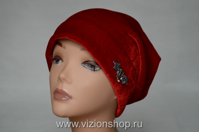 Итальянская бархатная шапка фото