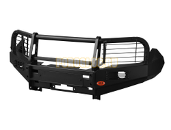 Передний силовой бампер серии Трофи на Nissan Navara III (D40 STX) 2010-2015 (02.048.03)