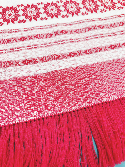 Рушник полотенце "Тканый,Карельские узоры"