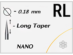 V-Select - Round Liner Long Taper NaNo / 0.18